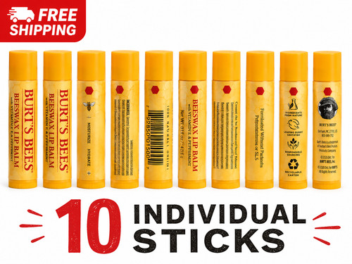 New burts bees peppermint - new,