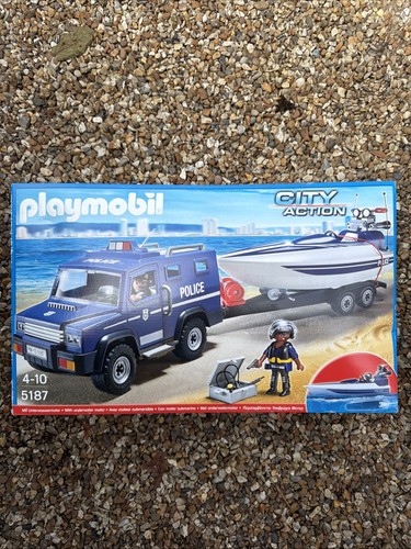 Playmobil police car and - police, power