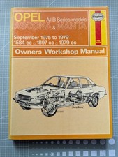 Opel Ascona & Manta B Series (1975-1979) Haynes Workshop Manual