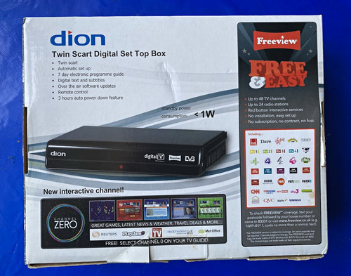 Dion standard freeview set top - freeview,