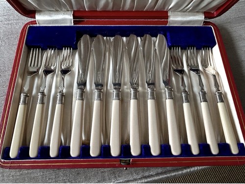 Vintage piece fish cutlery - vintage,