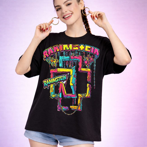 Heavy metal rock tee - heavy, rammstein