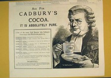 Original Old Antique Print