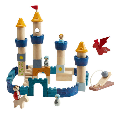 Plan toys 5543 wooden castle - 5543,