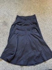 George Asda Navy School Skirts x 4 8-9 Years Uniform Girls 