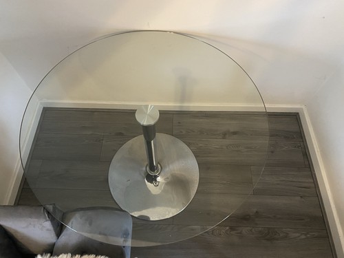 Modern glass table - glass,
