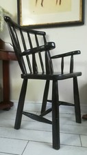 Welsh Windsor Stick Back Chair Antique Folk Art Primitive Free Delivery 