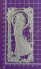 Tattered Lace Evelyn Lady Rose Framed Metal Cutting Die Card Making