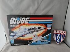 G.I. Joe Construction Set Skystriker 100 Piece Set With Figure New Jet Plane