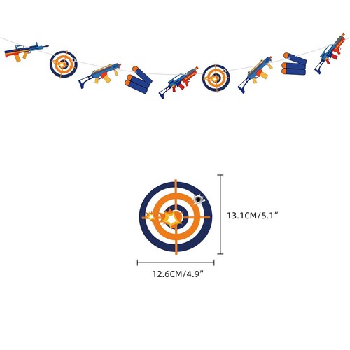 Cool dart gun banner laser - banner, tag