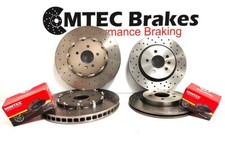 FRONT REAR BRAKE DISCS MINTEX