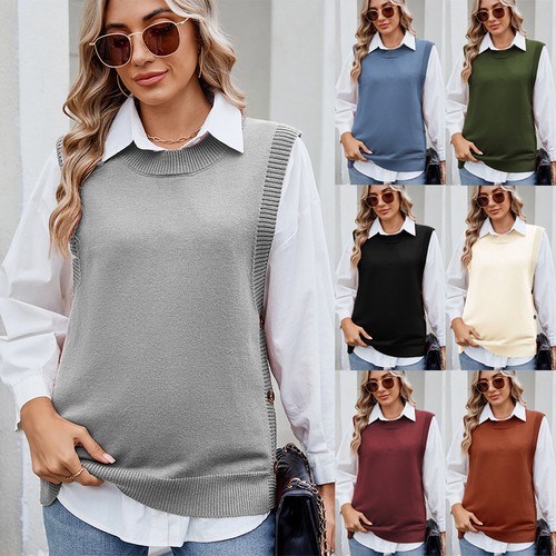 Ladies knitted button split - knitted,