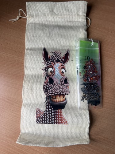 Diamond painting bottle bag - diamond,
