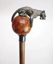 Wooden walking stick hand
