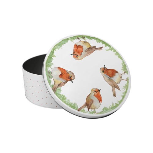 Robins small cake tin - robins,