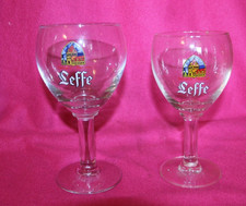 2 x Leffe Belgian Beer Chalice Shape Stemmed Glasses  1 is 0,33l other is 25cl