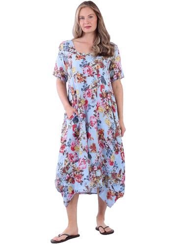Italian linen floral - italian,