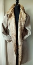 Faux Sheepskin Fur Coat Ladies