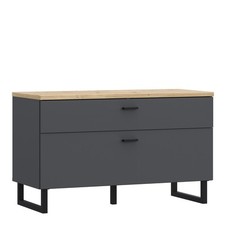 Artisan Oak & Grey TV Unit - 1