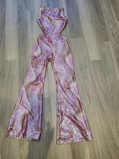 Girls Beautiful Dance Outfit Freed Of London  Glitter  Jump Suit Size 1 Abba Sty