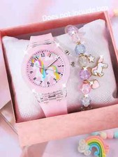 2pcs Girls' Light-Up Watch