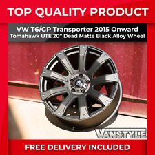 FOR VW T6 GP 2015> TOMAHAWK UTE 20IN LOAD RATED ALLOY WHEELS DEAD MATTE BLACK