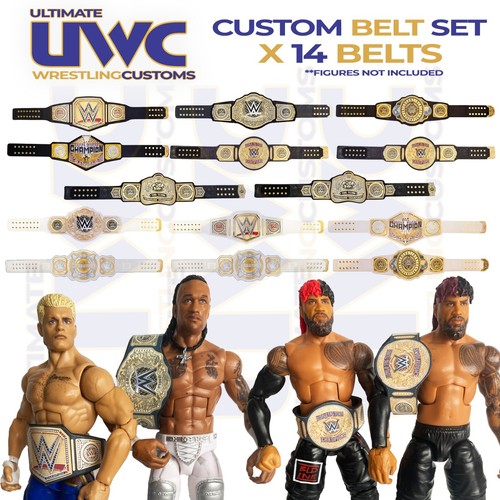 Custom wwe figure belts full - figure,