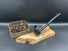 Estate Pipe: Alco 2 Universal Pipe - Black Rusticated Billiard