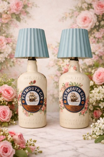 Upcycled plymouth gin bottle - upcycled,