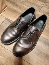 DR MARTENS UK Size 8 METALLIC  PURPLE SHOES - RARE Doc Martins Martens