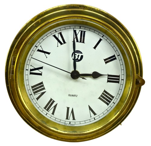 1889 brass clock marine - 1889,