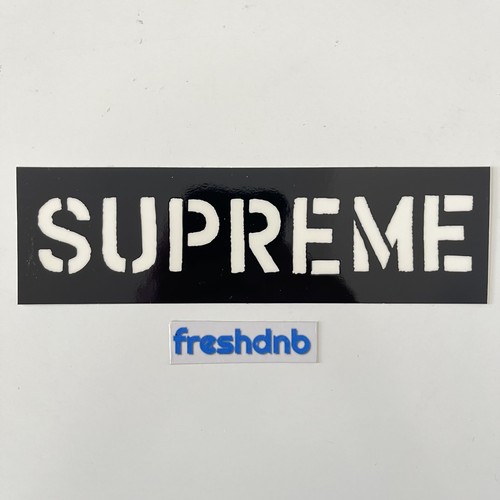 Supreme black logo sticker - logo,
