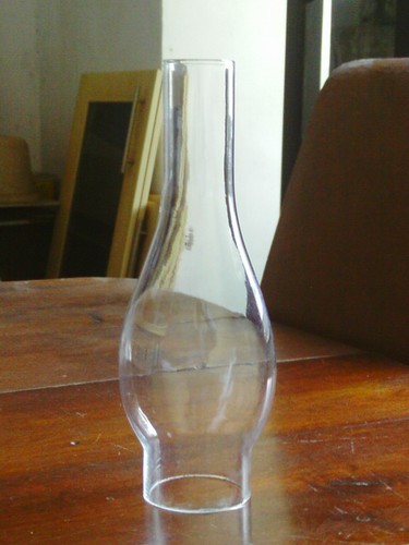 Vintage glass oil lamp - oil,