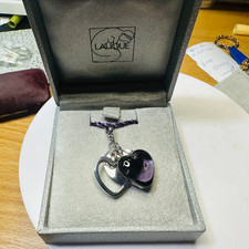 Lalique heart pendant in