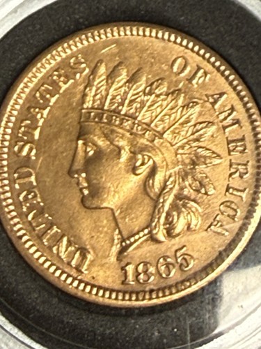 1865 plain indian cent - plain, bn