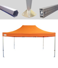 MCD Pop 40mm Orange Commercial Pop Up Gazebo 3m x 4.5m Easy Up Market Stall