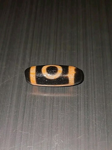 Tibetan agate dzi bead - agate,