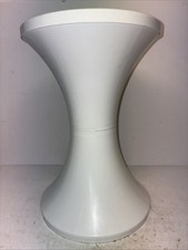 Vintage White Tam Tam Plastic Collapsible Portable Storage Stool Seat Retro 1970
