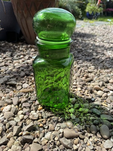 Vintage belgian green glass - green,