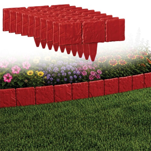 Brick effect garden - garden, edging