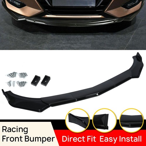 New gloss black front - black, bumper