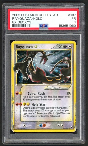 Pokemon card psa 1 rayquaza - card,