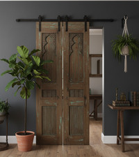 Rustic Carved Vintage Double