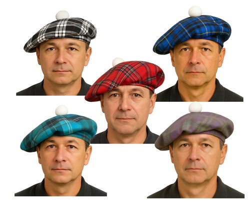 Adults tartan tam shanter - tartan,