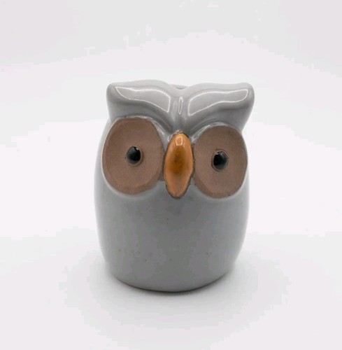 Grey owl ceramic - ceramic, garden
