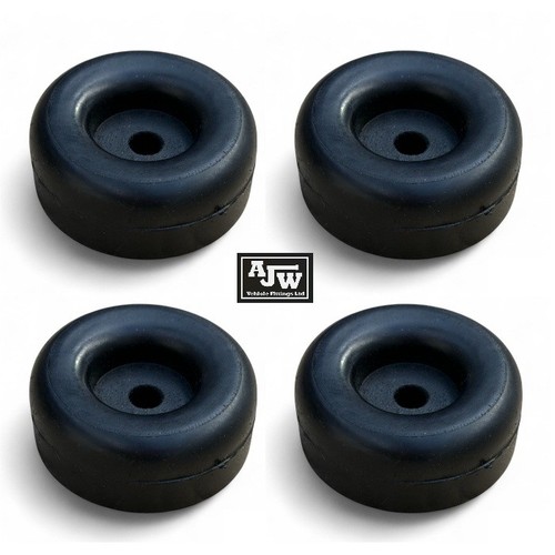 Rubber buffer round x - buffer,
