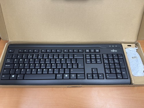 New fujitsu kb410w black - new,