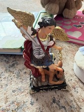 V ILLAGE GIFT IMPORTERS 8" Saint Michael The Archangel Statue