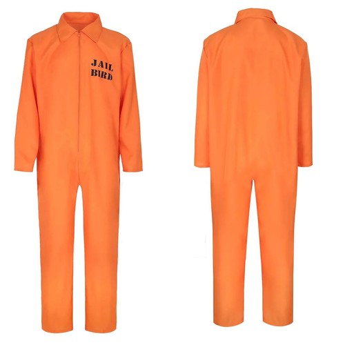 Orange convict boiler suit - orange,