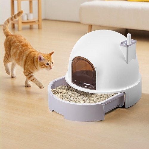 Cat litter box self cleaning - litter,